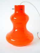 Suspension En Opaline Orange - Design - 1970