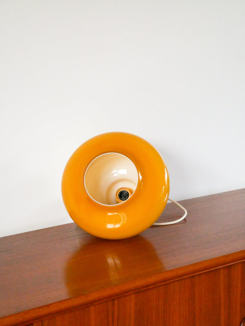 Suspension En Opaline - Jaune - Bubble - Design - 1970