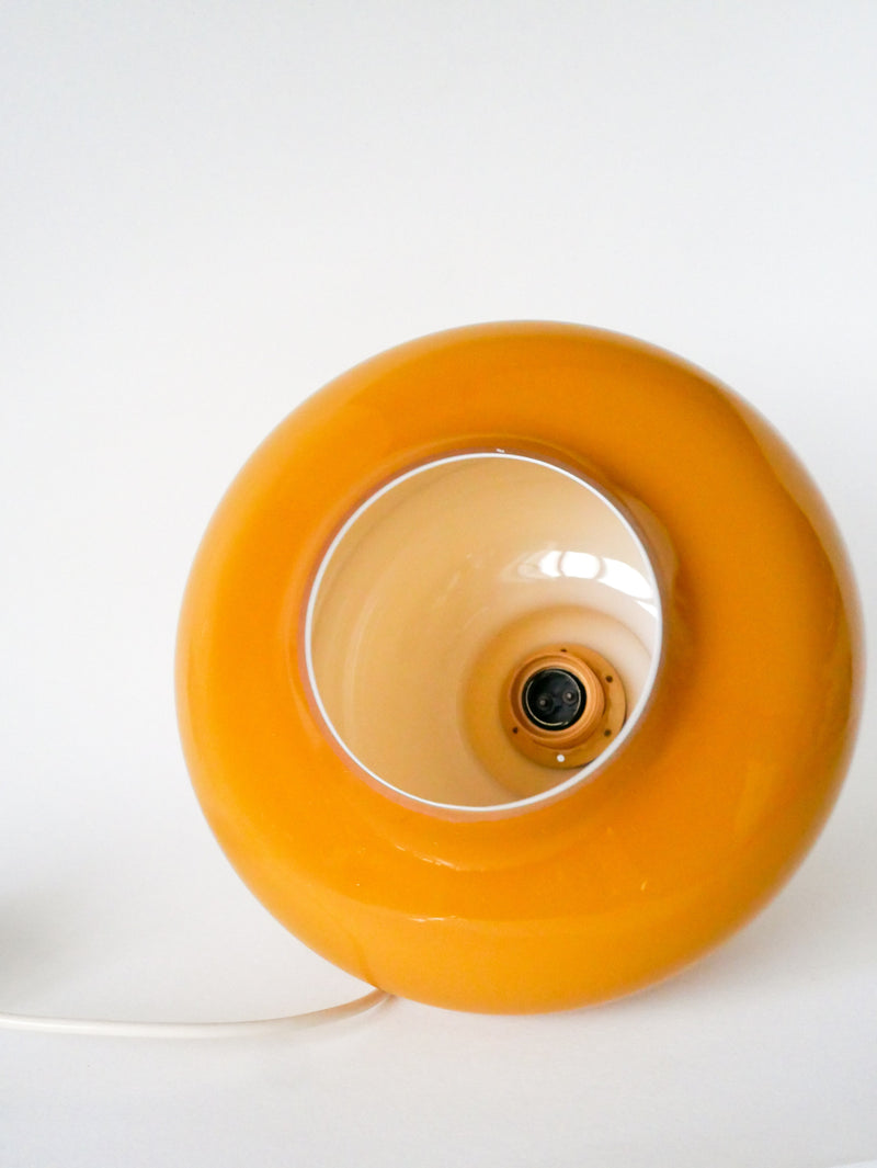 Suspension En Opaline - Jaune - Bubble - Design - 1970