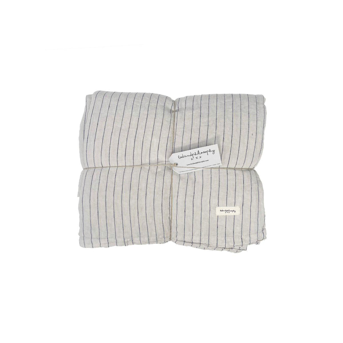 Washed Linen Duvet Cover - Luna - Indigo