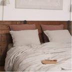 Washed Linen Duvet Cover - Luna - Terracotta