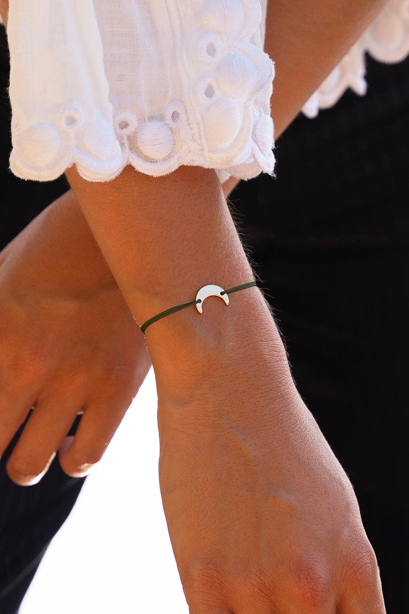 Bracelet Lune Kaki - Kaki