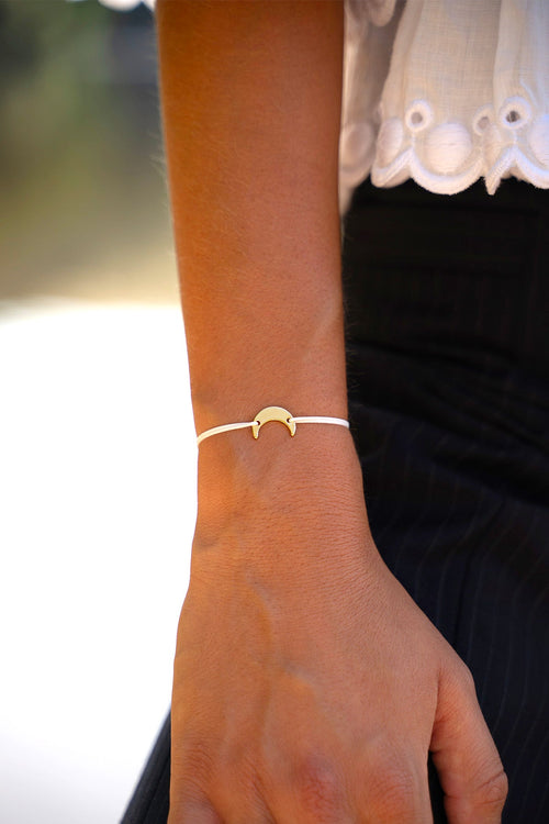 Bracelet Lune Blanc - Blanc