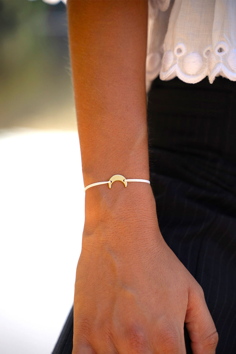 Bracelet Lune Blanc - Blanc