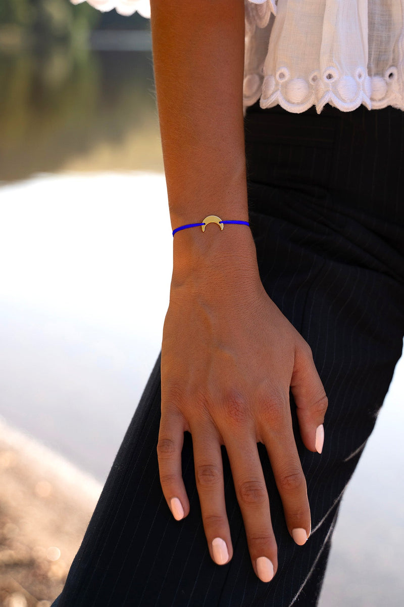 Bracelet Lune Bleu Roi - Bleu Roi