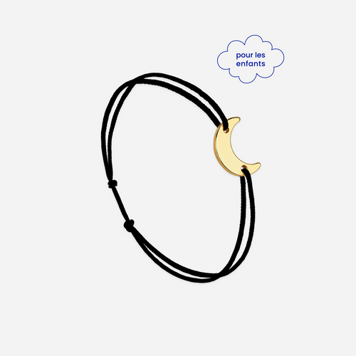 Bracelet Lune Noir - Noir