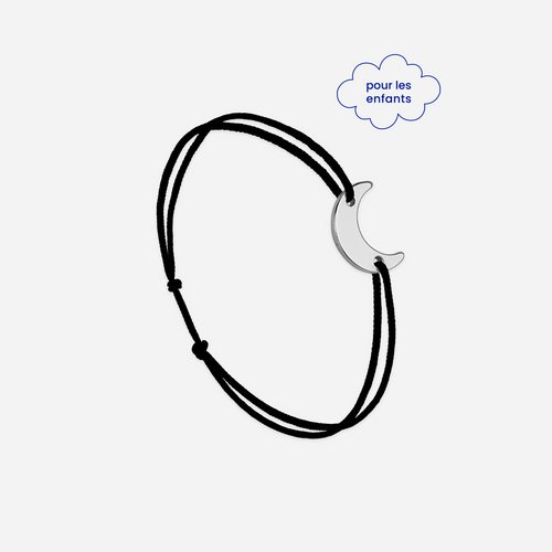 Bracelet Lune Noir - Noir