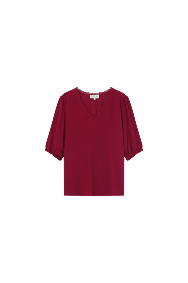 Blouse Lutin - Pioenroos