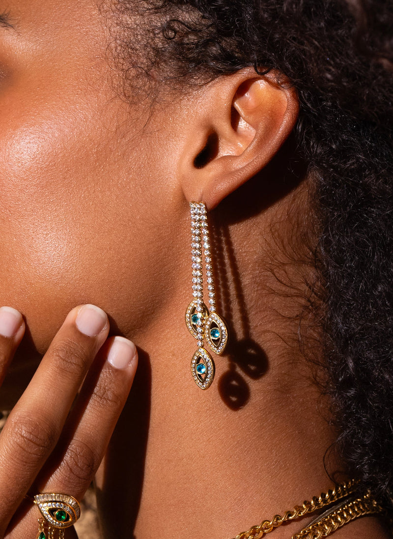Boucles D'Oreilles Pendantes Luxor
