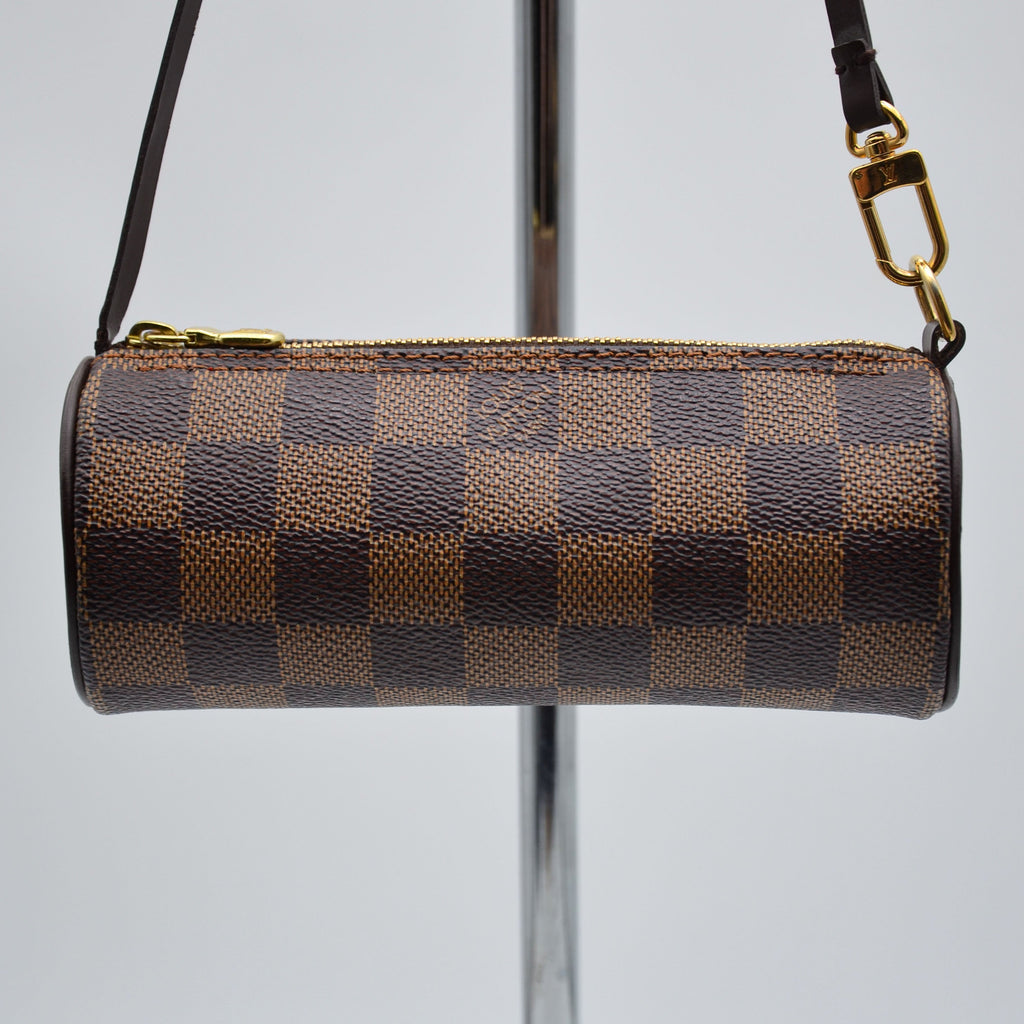 Pochette Louis Vuitton Papillon Lona Damier Ébène