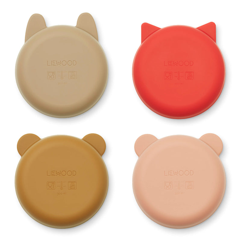 Set de 4 cuencos multimix Iggy rosa de LIEWOOD - Selección Liewood disponible en amaetc.com, concept store ecológico para niños