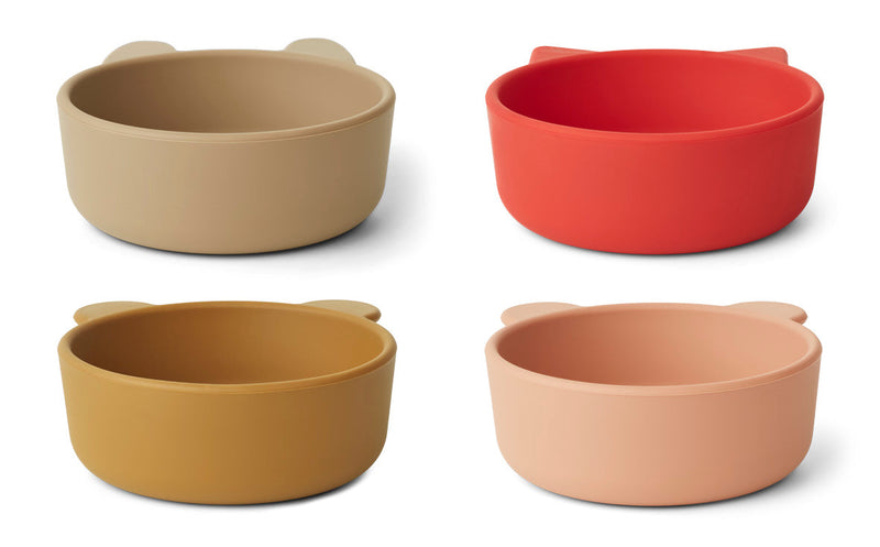 Set de 4 cuencos multimix Iggy rosa de LIEWOOD - Selección Liewood disponible en amaetc.com, concept store ecológico para niños