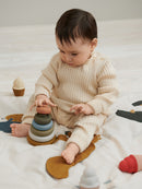 Tour à empiler khaki multi mix de LIEWOOD - Sélection Liewood à retrouver sur amaetc.com, concept store eco friendly pour enfants