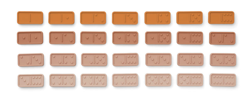 Dominó de silicona rosa multimix de LIEWOOD - Selección Liewood disponible en amaetc.com, concept store ecológico para niños