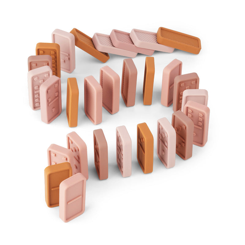 Dominó de silicona rosa multimix de LIEWOOD - Selección Liewood disponible en amaetc.com, concept store ecológico para niños