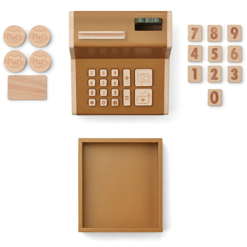 Caja registradora Buck golden caramel multi mix de LIEWOOD - Selección Liewood disponible en amaetc.com, concept store ecológico para niños