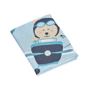 Couverture Maille 100X80Cm En Coton Bleu