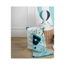 Couverture Maille 100X80Cm En Coton Bleu