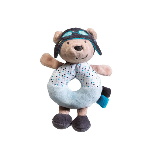 Hochet En Velours Bleu