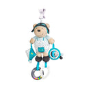 Jouet D'Activites Avec Pince En Velours Bleu