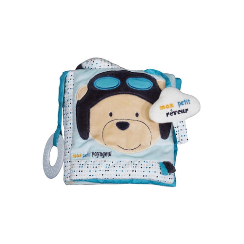 Livre D'Éveil En Polyester Bleu