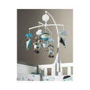 Mobile Tissu Musical En Velours Bleu