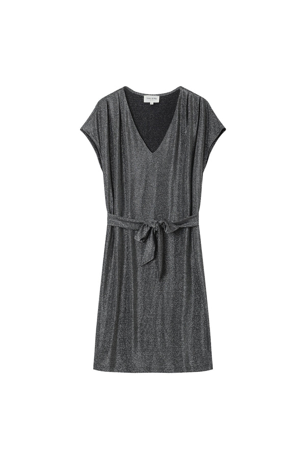 Kurzes Kleid Lydie – Silber