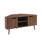 Lyna - Mueble de TV de esquina - Efecto nogal