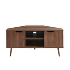 Lyna - Mueble de TV de esquina - Efecto nogal