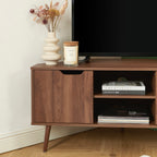 Lyna - Mueble de TV de esquina - Efecto nogal