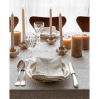 Lot De 2 Serviettes De Table En Coton Flammé - Ecru