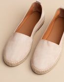 Espadrilles Lyonnaise - Cuir Daim Coton - Femme