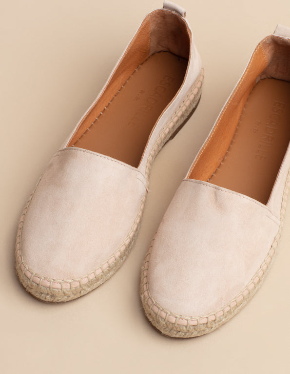Espadrilles Lyonnaise - Cuir Daim Coton - Femme