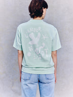 T-Shirt Unisexe Illustration Vert D'Eau