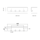 Etagère Murale L'Accrocheur - Noir