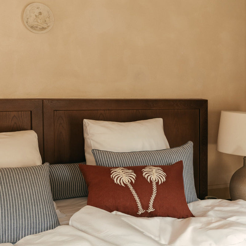 Coussin - Cloud - Lin Rooibos - Palmiers