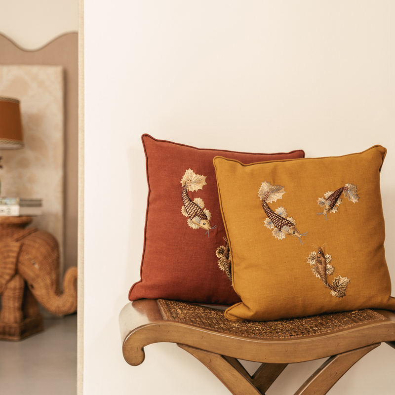 Coussin - Ocean Nest - Ocre
