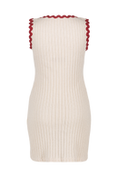 anja prêt à porter haut crop top rayé rose packshot dos