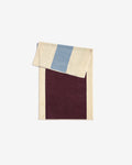 Towel - Sky Blue & Burgundy