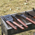 Set of 5 Barbecue Utensils - Black Edition