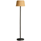 Mateo - Solar Floor Lamp - Polyrattan - Beige