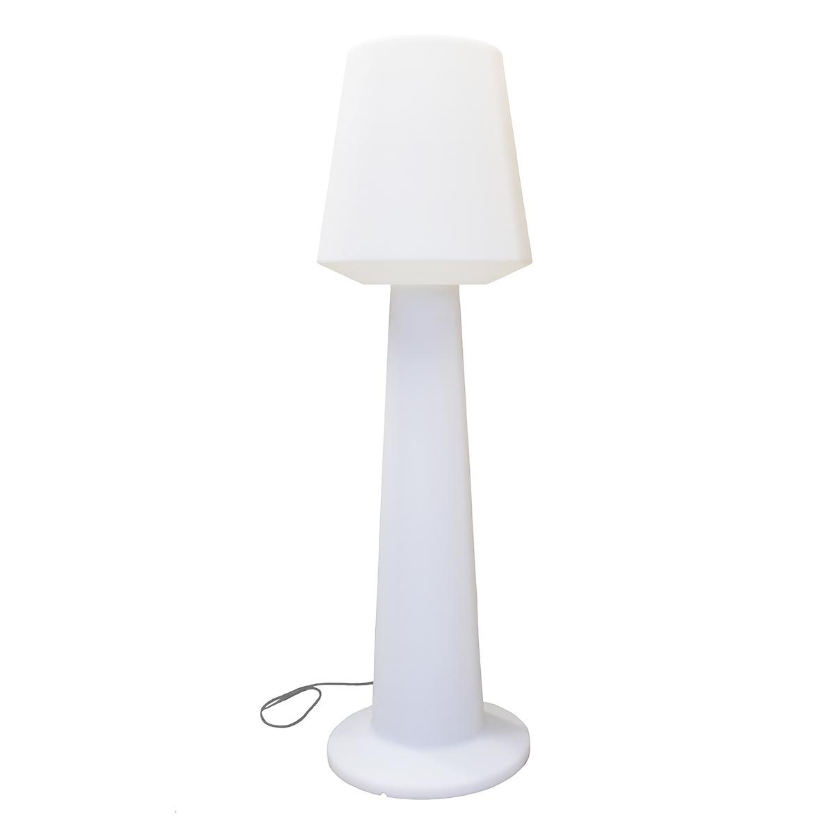 Austral - Lámpara de Pie con Cable - Polietileno - Blanco