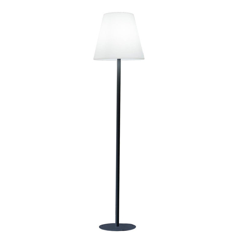 Lámpara de pie inalámbrica con base metálica, LED multicolor regulable STANDY H150cm con mando a distancia - REDDECO.com