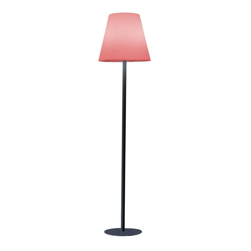 Lámpara de pie inalámbrica con base metálica, LED multicolor regulable STANDY H150cm con mando a distancia - REDDECO.com