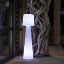 Lámpara de pie de diseño LED inalámbrica con pantalla ondulada multicolor regulable LADY H110cm con mando a distancia - REDDECO.com