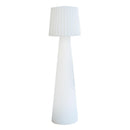 Lámpara de pie de diseño LED inalámbrica con pantalla ondulada multicolor regulable LADY H110cm con mando a distancia - REDDECO.com
