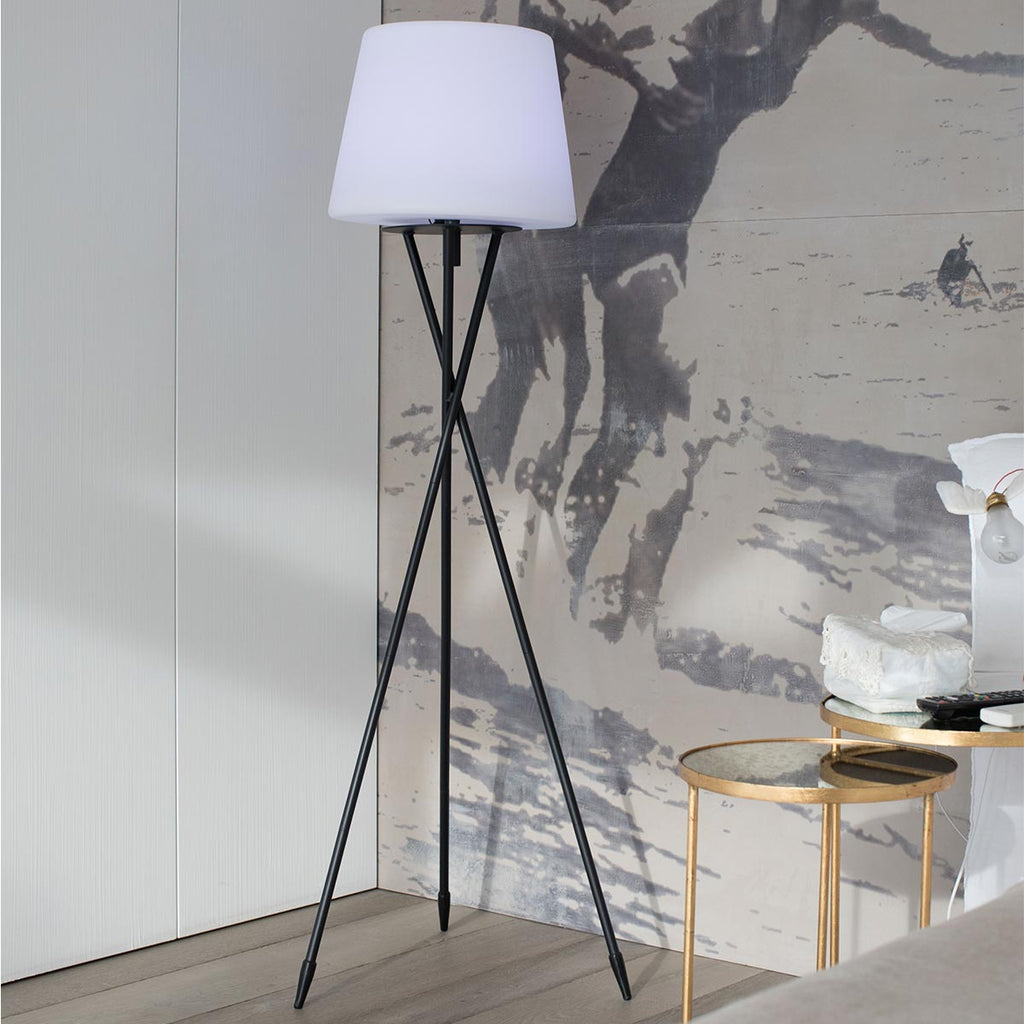 TRY dimmable multicolor LED wireless tripod floor lamp H150cm with remote control - REDDECO.com