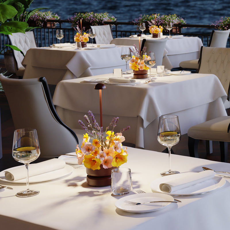 Lampe De Table Sans Fil - Basket Corten