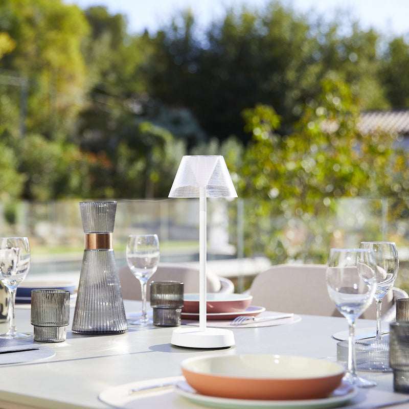 Beverly - Lampe De Table Sans Fil - Blanc