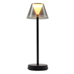 Lámpara de mesa LED inalámbrica blanco cálido BEVERLY BLACK Al.34cm - REDDECO.com